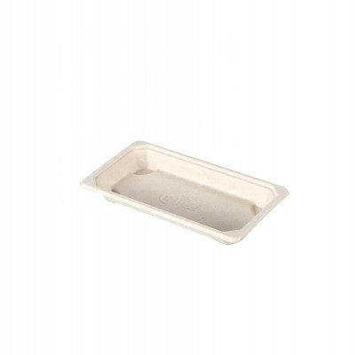 Sushi Packaging Sugarcane Bagasse Pulp Biodegradable Food Party Tray With Lid