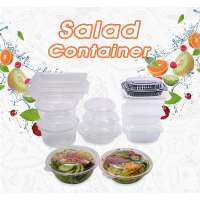 disposable pla pet salad bowl plastic salad box salad containers