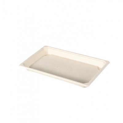 Easy Green Sugarcane Bagasse Sushi Container Biodegradable Tray With Lid